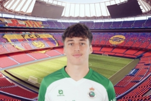 世体:对阵桑坦德,巴萨将近距离考察对方18岁左后卫萨利纳斯