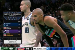 轻伤不下火线！文班残暴双手封盖 紧接着连续2个三分助队打出15-0