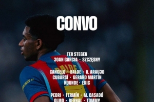 巴萨国王杯名单：坎塞洛入选，莱万、拉菲尼亚、亚马尔在列