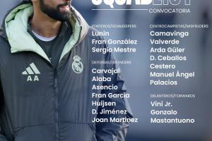 阿韦洛亚带队首战！皇马国王杯名单：姆巴佩、罗德里戈、贝林缺席