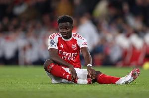 太阳报:萨卡因伤缺席明天对阵切尔西,球队希望他对阵热刺时复出