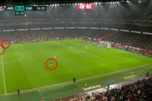 切尔西在阿森纳开角球时派3人反击，内维尔：很狡猾的小战术