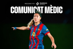 巴萨女足官方:阿莱桑德里右膝前十字韧带断裂,未来几天接受手术