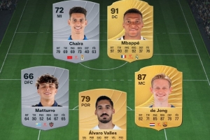 西甲1月最佳球员候选：姆巴佩领衔，德容、瓦尔莱斯在列